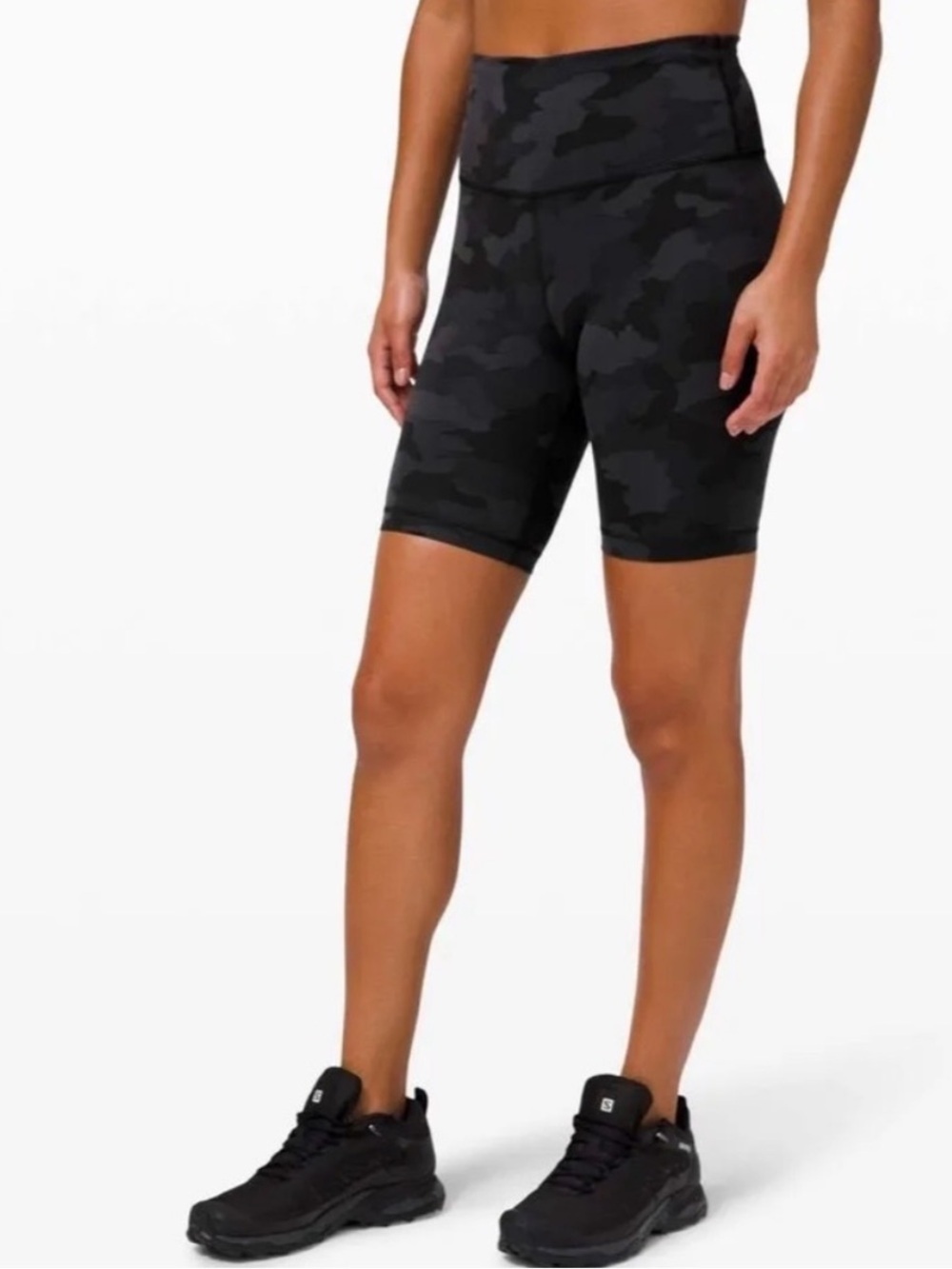 Lululemon Wunder Train High Rise Short 8" Heritage 365 Camo Deep Coal